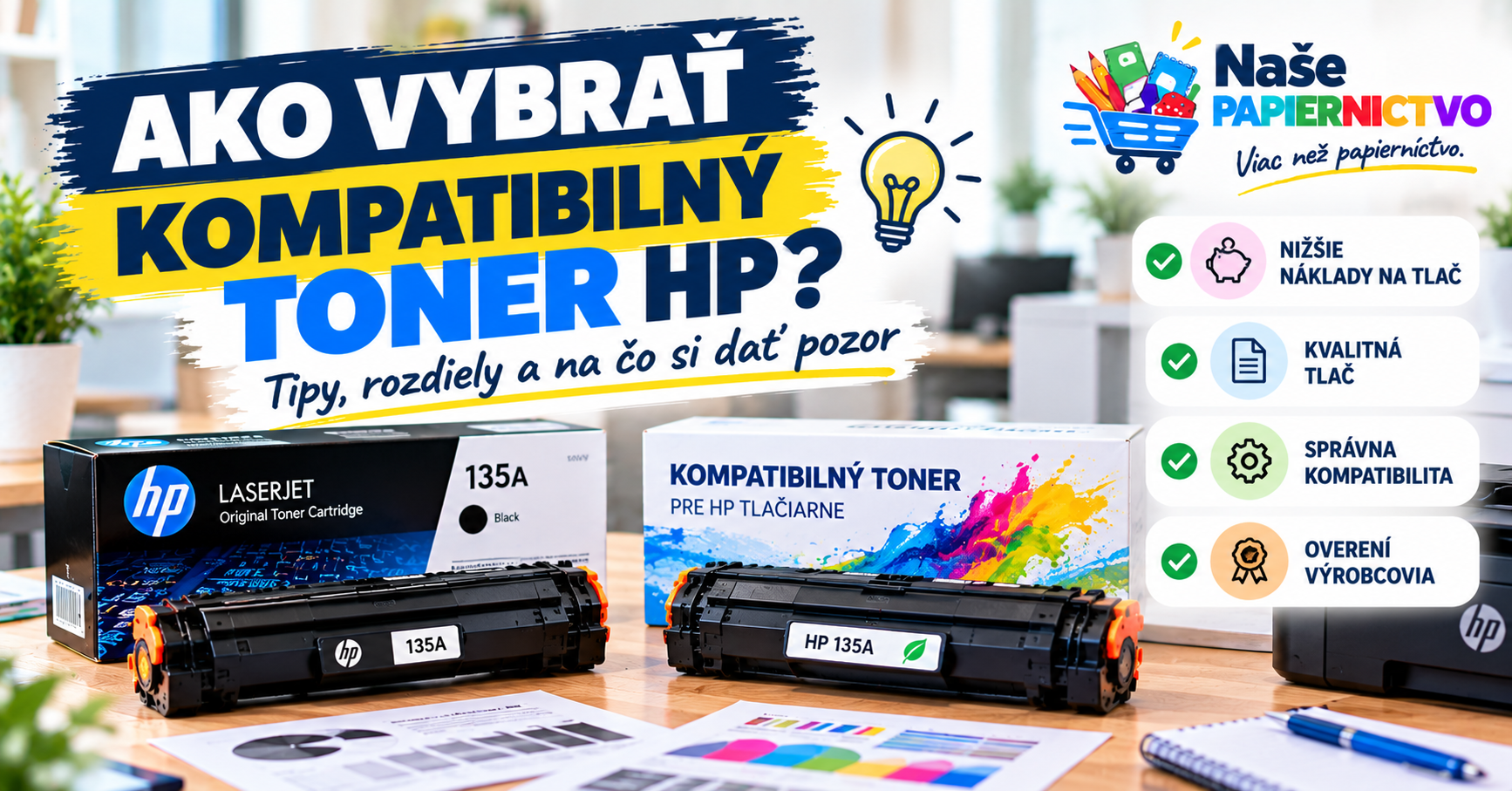 Ako vybrať kvalitný kompatibilný toner HP?